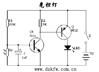 光控燈電路圖