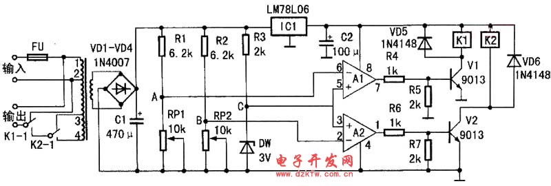 自制自動交流穩(wěn)壓器AC power supply