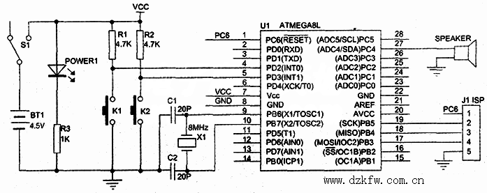 用單片機制作一個屬于自己的音樂盒ATMEGA8L musical box