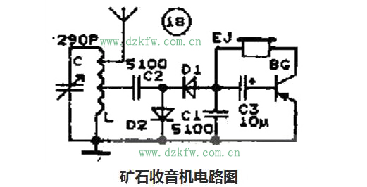 礦石收音機(jī)電路圖大全