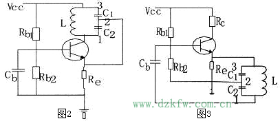 兩個電容三點式的振蕩電路