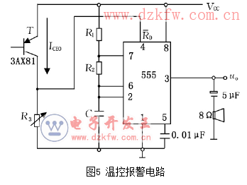 多諧振蕩器電路圖大全(溫控報警/555/自激振蕩電路/壓控TTL對稱多諧振蕩器)