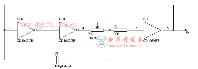 CD4069振蕩電路分類及其應(yīng)用原理分析