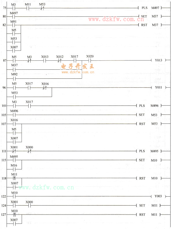 SBR廢水處理系統PLC控制梯形圖程序