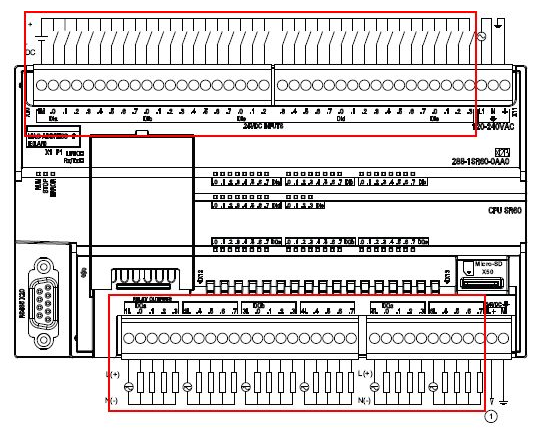 西門子S7-200smart系列plc接線圖 西門子smart200接線圖