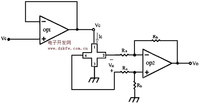 霍爾元件供電定電壓驅動之二