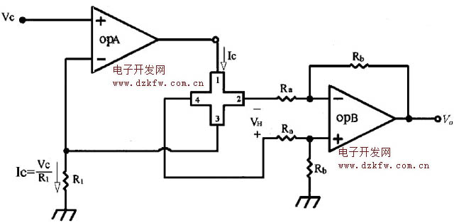 霍爾元件供電定電流驅動之二
