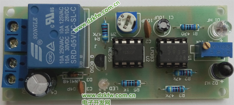 紅外線感應洗手器開關電路電子制作