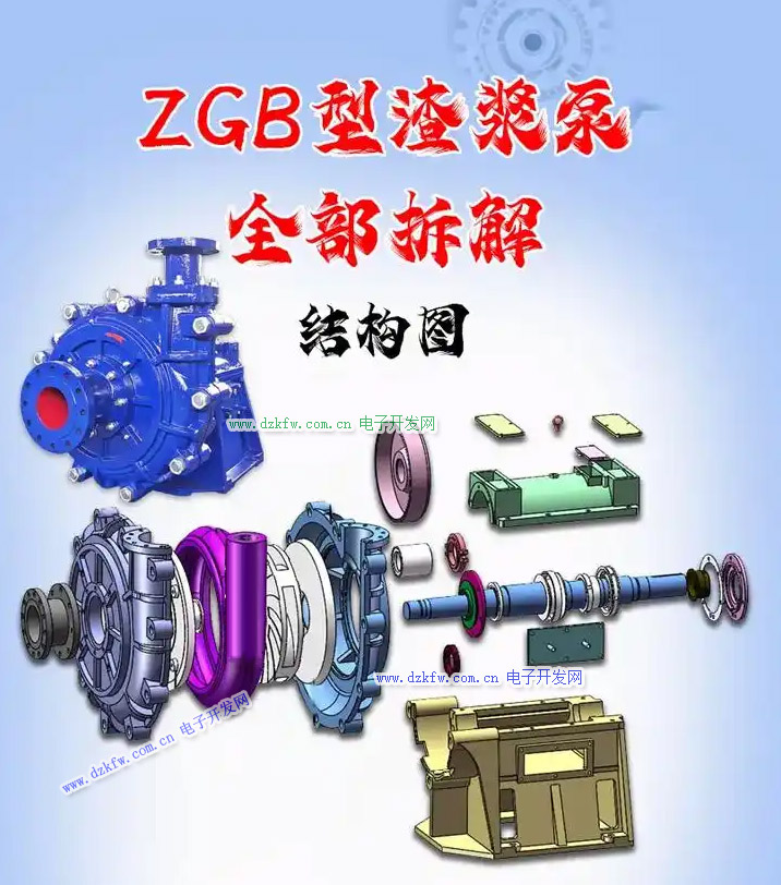 ZGB型渣漿泵拆解結(jié)構(gòu)圖