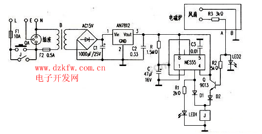 電磁爐電源自動控制器