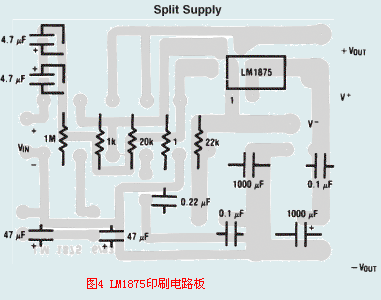 LM1875印刷板圖