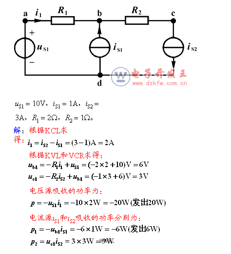 基爾霍夫電流定律例題詳解_基爾霍夫電壓定律例題詳解