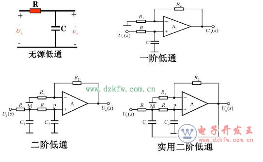 低通濾波器電路圖大全(六款低通濾波器電路設計原理圖詳解)
