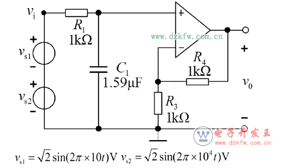 詳解一階有源低通濾波電路與最經典一階低通濾波器電路圖