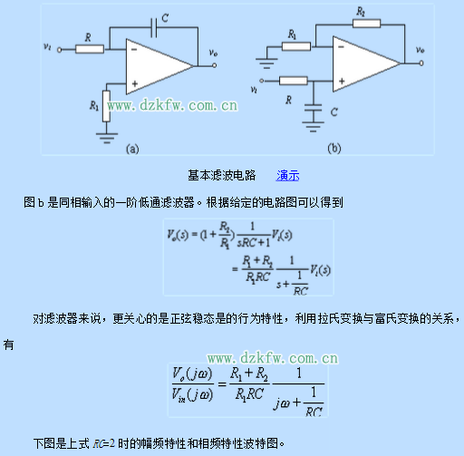 詳解一階有源低通濾波電路與最經典一階低通濾波器電路圖