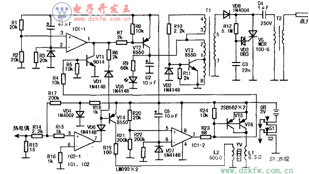 熱水器脈沖電路圖(五款熱水器脈沖電路設計原理圖詳解)