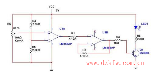 簡(jiǎn)單電壓比較器電路圖大全(LM358/LM324/有源帶通濾波器)
