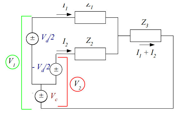 差分放大器的輸入阻抗計算