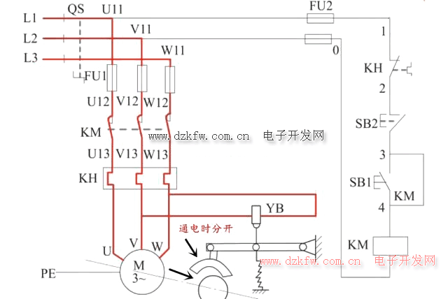 電機電磁抱閘制動器原理圖解