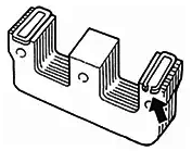 安裝在鐵芯極面上的分磁環(huán) 安裝在鐵芯極面上的分磁環(huán)